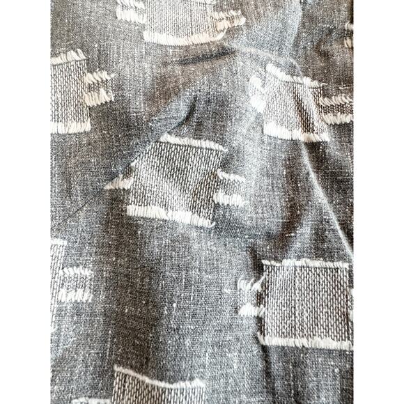 70s Grey & White Slub Knit Fringe Set - Picture 3 of 16